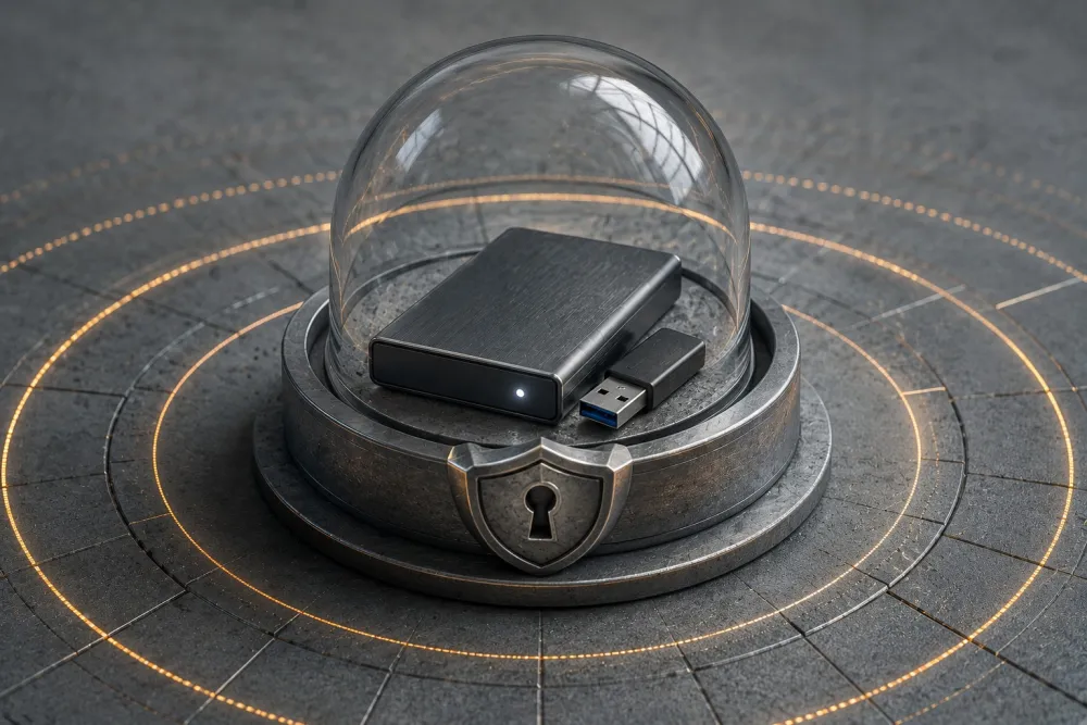 Backups in a safe
