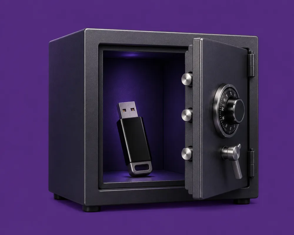 USB Drive in Vault